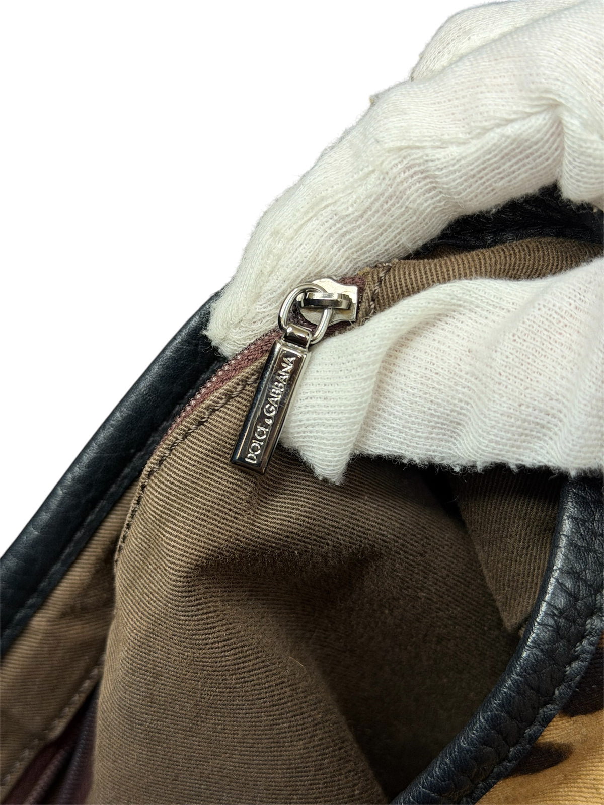 DOLCE & GABANNA Leopard Print Canvas Tote Bag