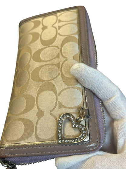 Coach Heart Charm Wallet