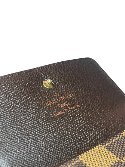 Louis Vuitton Damier Ebene Elise Wallet